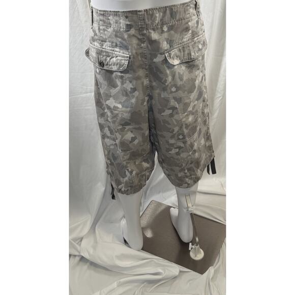 ROCAWEAR Camouflage 100% Cotton Drawstrings Leg Shorts Tan, 42, 87-34 - Picture 4 of 13